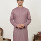 Classic Cotton Blend Foil Print Kurta ( 65KO 5464Magenta ) [FF] [A-1-4]