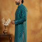 Classic Cotton Blend Foil Print Kurta ( 65KO 5464Peacock S ) [FF] [A-1-4]