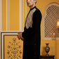 Silk Blend Embroidered Kurta ( 65KO 5465Black S ) [FF] [A-1-4]