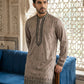 Men Embroidered Silk Blend Kurta ( 65KO 5468Brown ) [FF] [A-1-4]