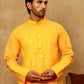 Traditional Printed Kurta for Men ( 65KO 5470Orange )