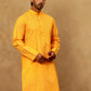 Traditional Printed Kurta for Men ( 65KO 5470Orange )