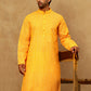Traditional Printed Kurta for Men ( 65KO 5470Orange )