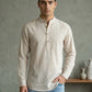 Men’s Beige Striped Short Kurta ( 65KO 5471Beige S ) [FF] [K-14]