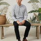Men’s Charcoal Striped Short Kurta ( 65KO 5471Charcoal S ) [FF] [K-14]