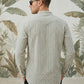 Men’s Grey Striped Short Kurta ( 65KO 5471Grey S ) [FF] [K-14]