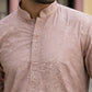 Men Peach Embroidered Festive Kurta ( 65KO 5472Peach S ) [FF] [Q-11-14]