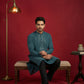 Men Japanese Imported Embroidered Kurta ( 65KO 5474Blue S ) [FF] [I-1]