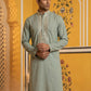 Men Japanese Fabric Embroidered Kurta ( 65KO 5475Green S )