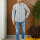 Stripe Pattern Cotton Blend Ethnic Kurta ( 65KO 5482White S ) [FF] [K-13]
