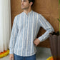 Stripe Pattern Cotton Blend Ethnic Kurta ( 65KO 5482White S ) [FF] [K-13]