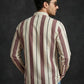 Men Traditional Stripe Printed Short Kurta ( 65KO 5484Coffee S ) [FF] [ A13 ]
