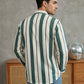 Men Traditional Stripe Printed Short Kurta ( 65SK 5484Green ) [FF] [K-13]