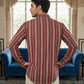 Stripe Pattern Cotton Blend Ethnic Kurta ( 65KO 5485Rust S ) [FF] [K-13]