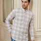 Men Classic Check Design Short Kurta ( 65KO 5486Pink S ) [FF] [ A14 ]