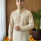 Men Striped Pure Cotton Short Kurta ( 65KO 5487Beige S ) [FF] [K-13]