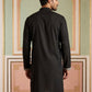 Men Japanese Fabric Embroidered Kurta ( 65KO 5498Black )