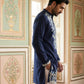 Men Japanese Fabric Embroidered Kurta ( 65KO 5498Navy S ) [FF] [P-15-14]