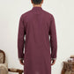 Men Japanese Fabric Embroidered Kurta ( 65KO 5498Wine )