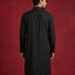 Japanese Imported Fabric Embroidered Kurta ( 65KO 5499Black S ) [FF] [E-10]