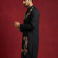 Japanese Imported Fabric Embroidered Kurta ( 65KO 5499Black S ) [FF] [E-10]