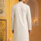 Japanese Imported Fabric Embroidered Kurta ( 65KO 5499White )