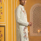 Japanese Imported Fabric Embroidered Kurta ( 65KO 5499White )