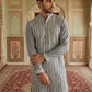 Modern Ethnic Silk Blend Kurta ( 65KO 5501Grey S ) [FF] [A-1-4]