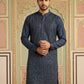 Modern Ethnic Silk Blend Kurta ( 65KO 5501Navy S ) [FF] [A-1-4]