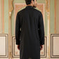Japanese Cotton Blend Embroidered Kurta ( 65KO 5502Black S )