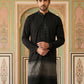 Japanese Cotton Blend Embroidered Kurta ( 65KO 5502Black S )