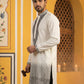 Japanese Cotton Blend Embroidered Kurta ( 65KO 5502White S )