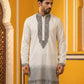 Japanese Cotton Blend Embroidered Kurta ( 65KO 5502White S )