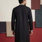 Men Ethnic Black Embroidered Kurta ( 65KO 5504Black S ) [FF] [B-5]