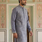 Men Festive Embroidered Straight Kurta ( 65KO 5505Blue ) [FF] [H-10]