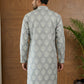 Men’s Cotton Blend Ethnic Printed Kurta ( 65KO 5510Grey ) [FF] [N-13]
