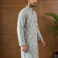 Men’s Cotton Blend Ethnic Printed Kurta ( 65KO 5510Grey ) [FF] [N-13]