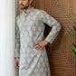 Men’s Cotton Blend Ethnic Printed Kurta ( 65KO 5510Grey ) [FF] [N-13]