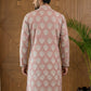 Men’s Cotton Blend Ethnic Printed Kurta ( 65KO 5510Peach ) [FF] [N-13]