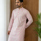 Men’s Cotton Blend Ethnic Printed Kurta ( 65KO 5510Pink ) [FF] [N-13]