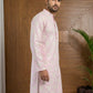 Men’s Cotton Blend Ethnic Printed Kurta ( 65KO 5510Pink ) [FF] [N-13]