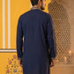 Men’s Japanese Embroidered Kurta ( 65KO 5512Navy )