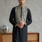 Ethnic Wear Cotton Blend Embroidered Kurta ( 65KO 5514Black ) [FF] [A-2-4]