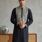 Ethnic Wear Cotton Blend Embroidered Kurta ( 65KO 5514Black ) [FF] [A-2-4]