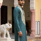Ethnic Wear Cotton Blend Embroidered Kurta