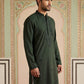 Japanese Embroidered Festive Kurta for Men ( 65KO 5519Olive ) [FF] [P-6]