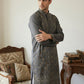 Japanese Embroidery Traditional Kurta ( 65KO 5520Grey ) [FF] [B-1-2]