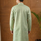 Woven Design Cotton Jacquard Kurta ( 65KO 5521Green ) [FF] [P-10]