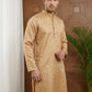 Woven Design Cotton Jacquard Kurta ( 65KO 5521Orange ) [FF] [P-10]