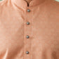 Woven Design Cotton Jacquard Kurta ( 65KO 5521Peach ) [FF] [P-10]